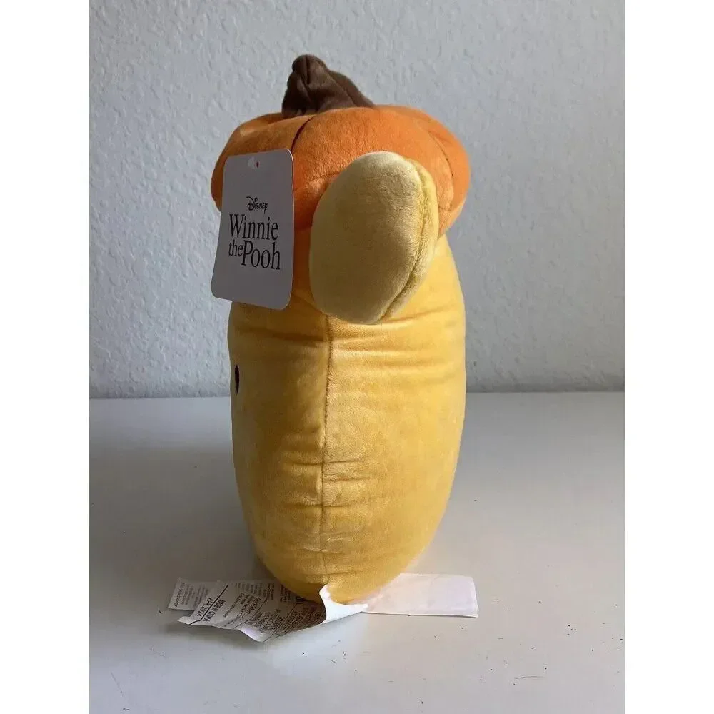 Disney‎ Winnie Pooh Halloween Pumpkin Hat Soft Decorative Accent Pillow NEW